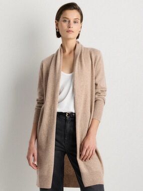 Mongolian Cashmere Duster Cardigan Sweater